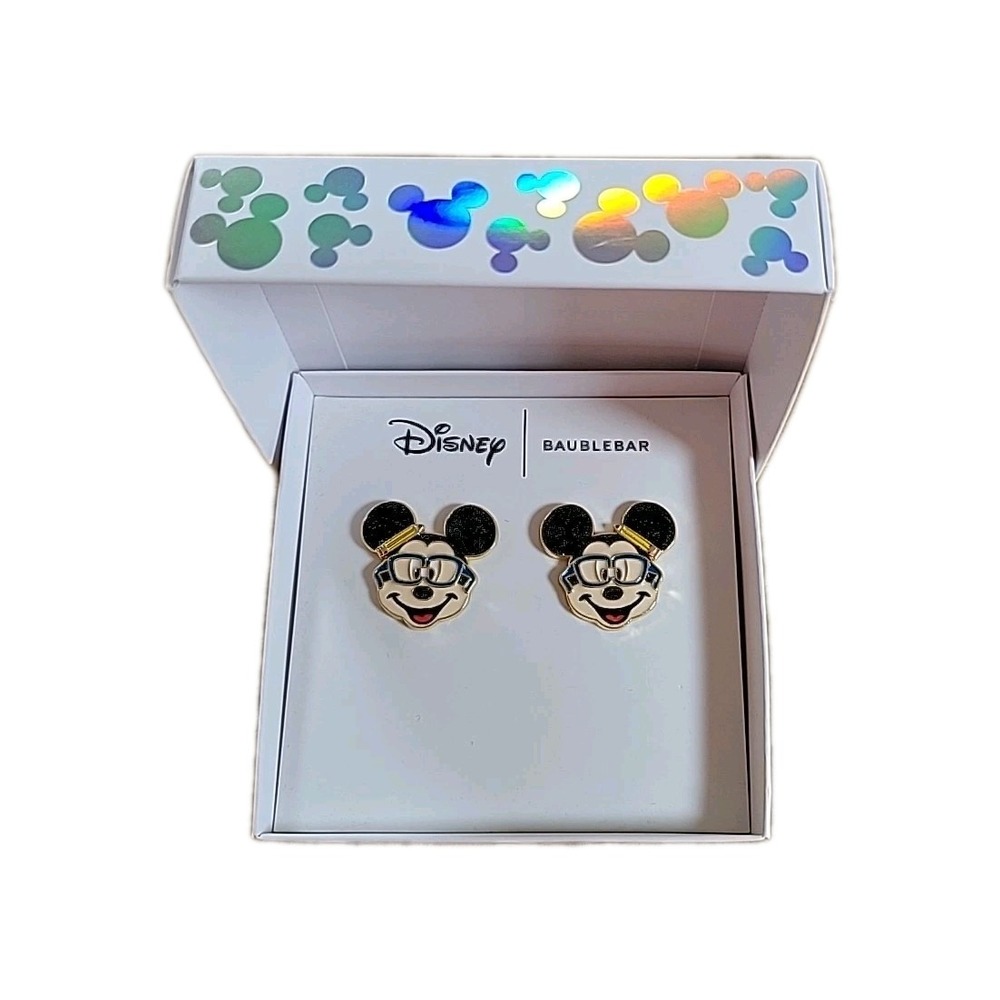 Disney Baublebar‎ Mickey Mouse Glasses Earrings Teacher Pencil Earrings One Pair